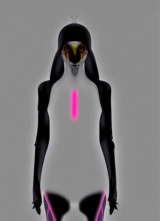 Image similar to symmetry!! portrait of three legged alien hybrid, tech wear, scifi, water