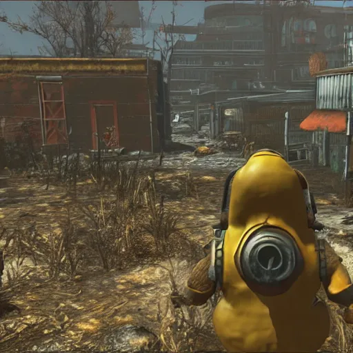 Image similar to fallout 4 super mutant but rendered in n 6 4 graphics.