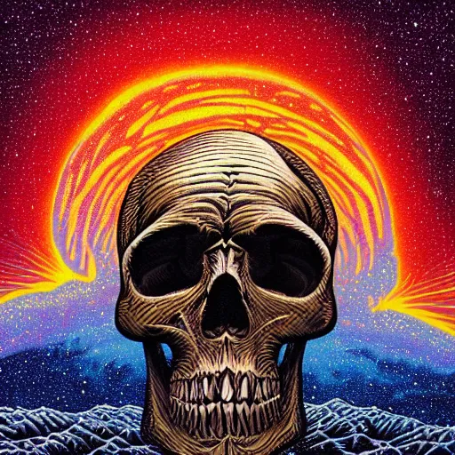 Image similar to ngc 3132 melting mysterious skull landscape by Casey Weldon, dan mumford 8k ultra high definition, upscaled, edge of the world, image credit nasa nat geo