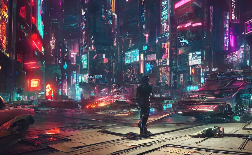 Image similar to Cyberpunk gogoriki trending on artstation, hyperdetailed Unreal Engine 4k 8k ultra HD