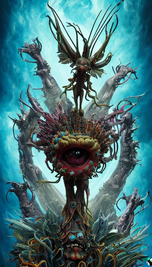 Image similar to exquisite imaginative imposing weird creature movie poster art humanoid anime movie art by : : james jean, imagine fx, weta studio