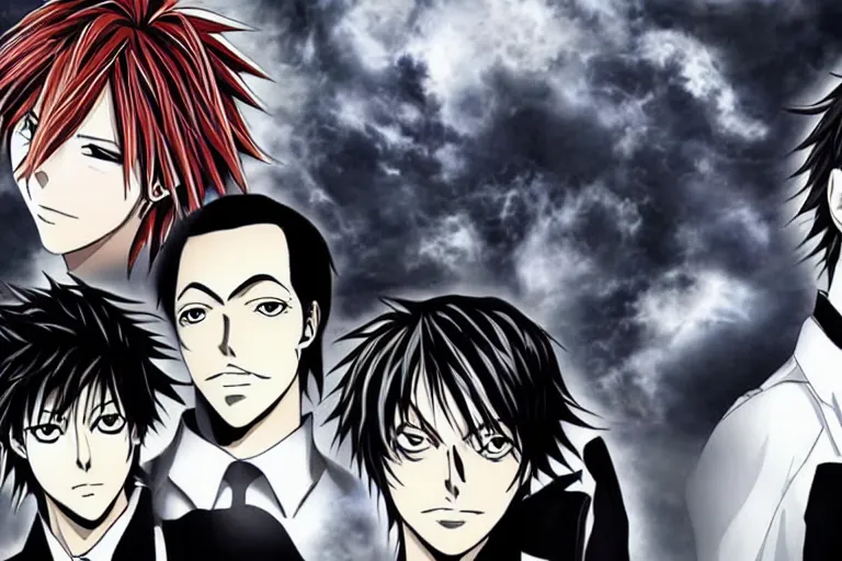 Image similar to Two Anime Handsome Men, Death Note