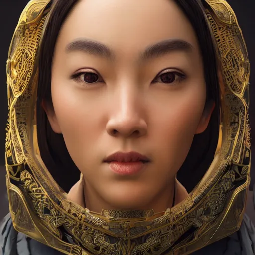 Image similar to portrait of Ao Bing, digital art, highly detailed, concept art, intricate, sharp focus, Trending on Artstation HQ, deviantart, unreal engine 5, 4K UHD image