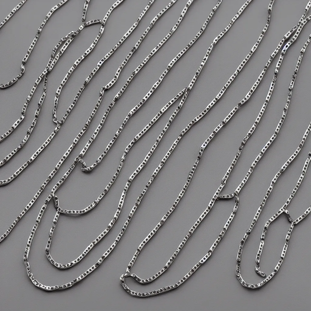 Image similar to chrome effect metallic metal chain