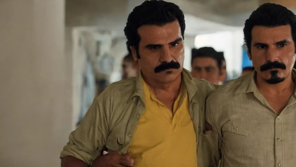 A still of El Mencho from the Narcos: Mexico TV show, | Stable Diffusion