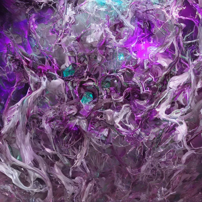 Prompt: fluid chaos dialog generative dimensional nightmare, fragment neural msonantlers scapechaos, oblivion bleach gregation extruscape psychic, crystal chaos deeplearning compression filtered, hystermlp sculpture dissoldigitalart chaos