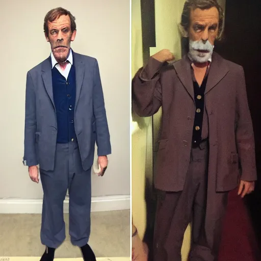 Prompt: Hugh Laurie dressed as a character in Dr. Who