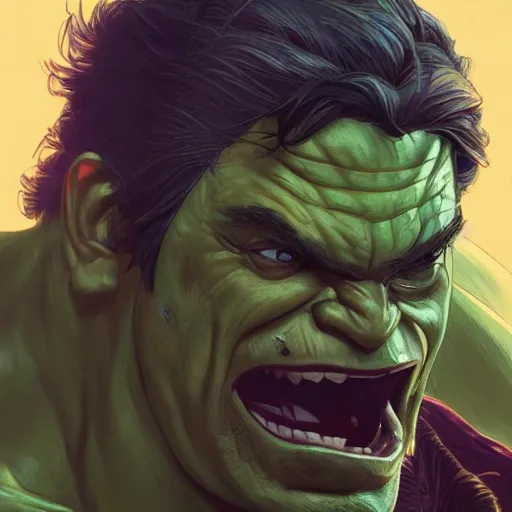 Prompt: [Don Quijote as The Hulk as GTA character, closeup, D&D, intricate, elegant, highly detailed, digital painting, artstation, concept art, matte, sharp focus, illustration, art by Artgerm and Greg Rutkowski and Alphonse Mucha and Enki Bilal]