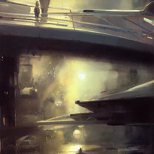 Prompt: bridge of the starship enterprise, by jeremy mann, anders zorn.