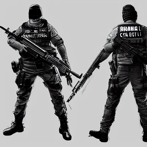 Image similar to “ rtx on, 3 0 9 0 capable, 2 1 savage in counter terrorist uniform, fighting crime in the city of atlanta, unreal engine, concept art ”