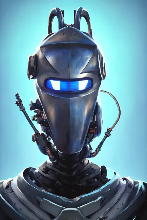 Image similar to epic mask helmet robot ninja portrait stylized as fornite style game design fanart by concept artist gervasio canda, behance hd by jesper ejsing, by rhads, makoto shinkai and lois van baarle, ilya kuvshinov, rossdraws global illumination radiating a glowing aura global illumination ray tracing hdr render in unreal engine 5