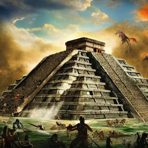 tenochtitlan the aztec capital, aztec, mayan, epic, | Stable Diffusion ...