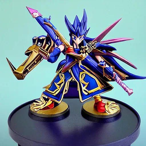 Image similar to yugioh as warhammer tabletop figurines