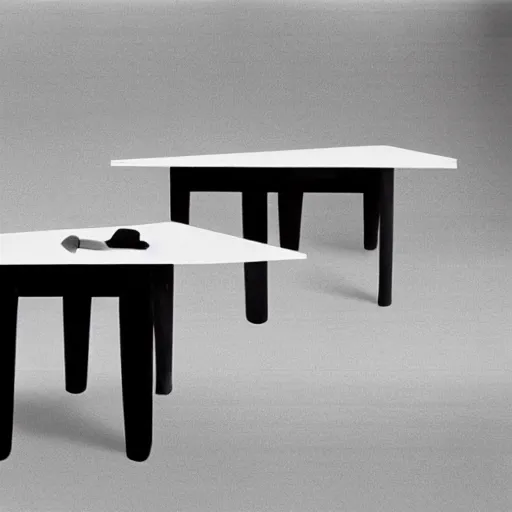 Image similar to an advertisement for self-destructing tables