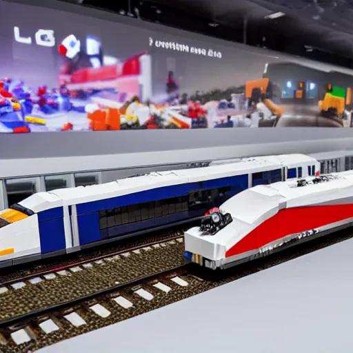 LEGO French SNCF TGV in Grey, White, and Blue livery : r/lego