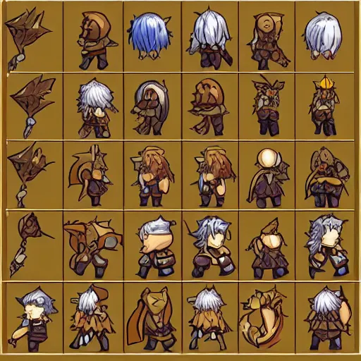 Ragnarok Online anime characters (made by me) : r/aseprite