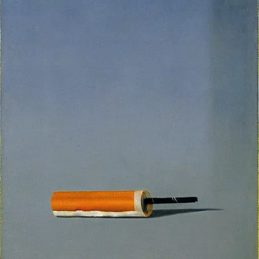 Image similar to cigarette by rene magritte