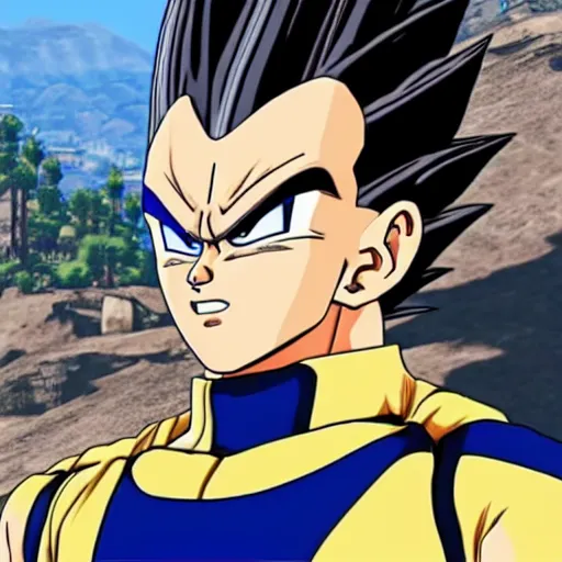 Image similar to vegeta in gta