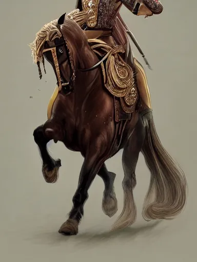 Image similar to a handsome man weaing a silk robe, happy and disarmed, laurels of glory, returns to home triunphantly mounted in a horse. full of pride. victorirous. prideful.. intricate, elegant, highly detailed, digital painting, artstation, concept art, sharp focus, illustration, by justin gerard and artgerm, 8 k