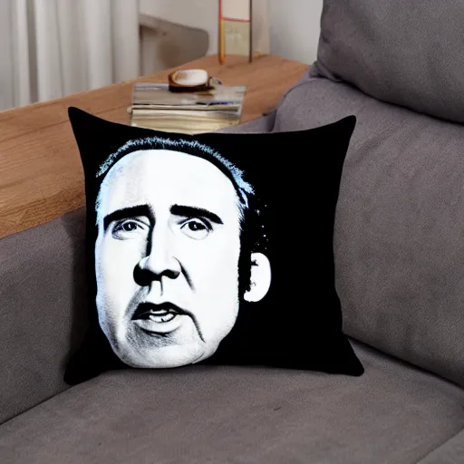 Nic cage outlet pillow