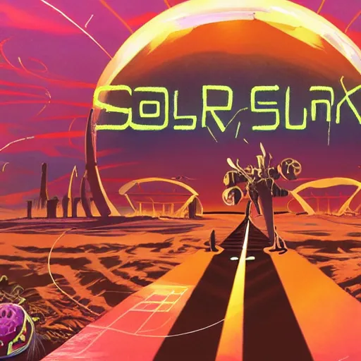 Prompt: solar punk planet