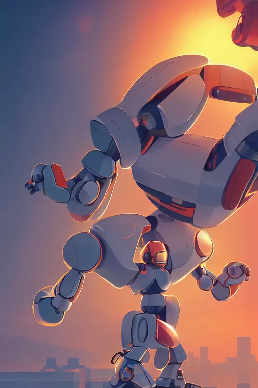 Image similar to metabots medabots medarotto medarot robot minimalist comics, behance hd by jesper ejsing, by rhads, makoto shinkai and lois van baarle, ilya kuvshinov, rossdraws global illumination ray tracing hdr radiating a glowing aura