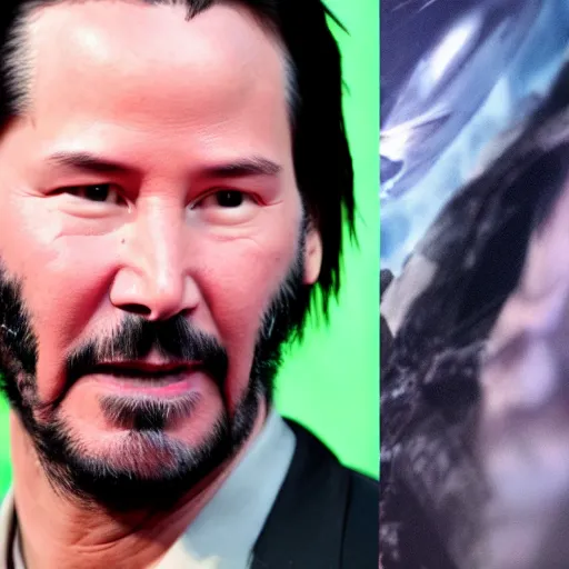 Prompt: Keanu Reeves in avatar 4K quality super realistic