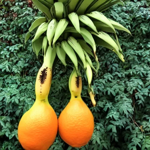 Image similar to a hybrid between an orange and a banana