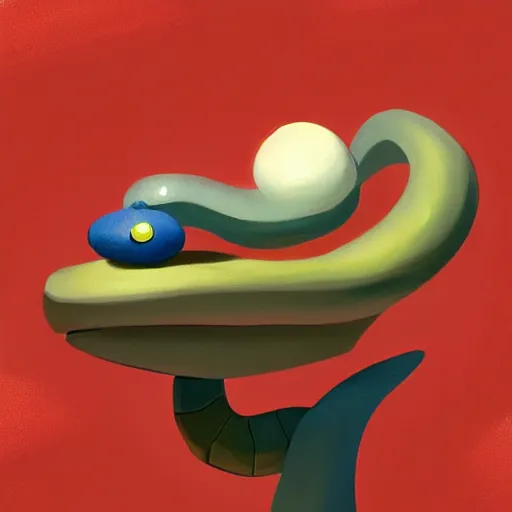 Image similar to goro fujita ilustration a pretty snake by goro fujita, painting by goro fujita, sharp focus, highly detailed, artstation