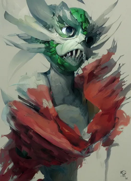 Image similar to semi reallistic gouache gesture painting, by yoshitaka amano, by ruan jia, by Conrad roset, by dofus online artists, detailed anime 3d render watermelon monster, watermelon terrible monster, anthropomorphic watermelon, portrait, cgsociety, artstation, rococo mechanical, Digital reality, sf5 ink style, dieselpunk atmosphere, gesture drawn