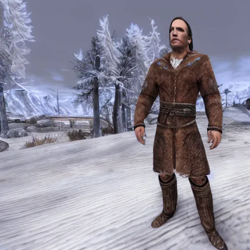 Prompt: saul goodman visits whiterun skyrim, highly detailed, realistic, business suit, nord, elder scrolls