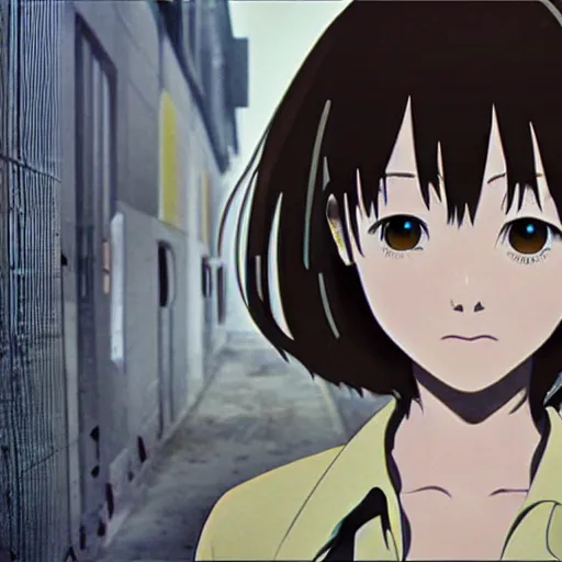 Image similar to Serial Experiments Lain action movie, hyper realistic