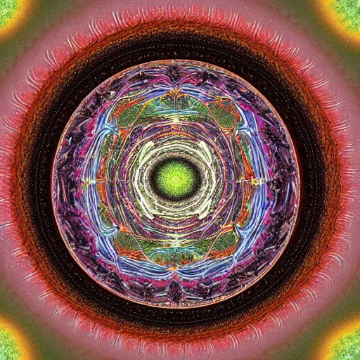 Image similar to transcendent fractal face