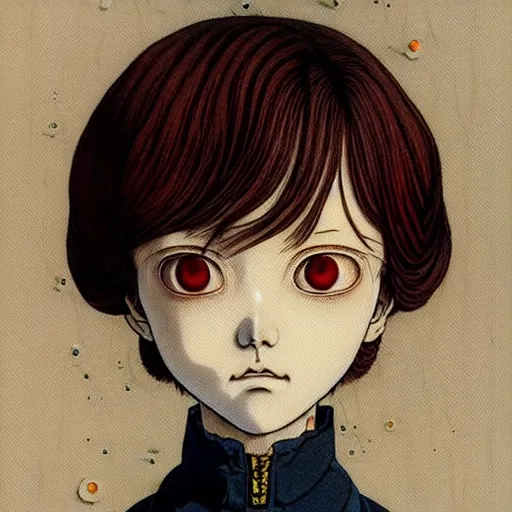 Image similar to prompt : 3 d render portrait painted in miyazaki color style drawn by katsuhiro otomo and takato yamamoto, inspired by fables, china doll face, smooth face feature, intricate oil painting, high detail, sharp high detail, manga and anime 2 0 0 0