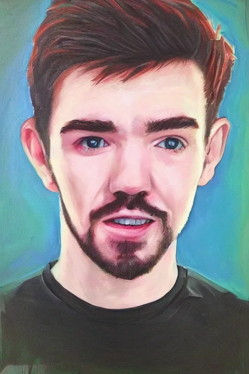 Image similar to Sean McLoughlin, Jacksepticeye, Irish Youtuber, solo portrait 🎨🖌️🪄 ❤️‍🔥