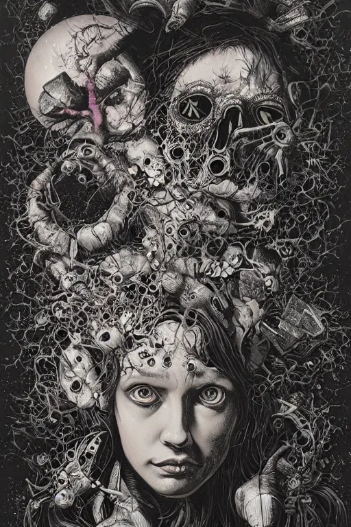 Image similar to Plague goddess painting by Dan Hillier, trending on artstation, artstationHD, artstationHQ, 4k, 8k