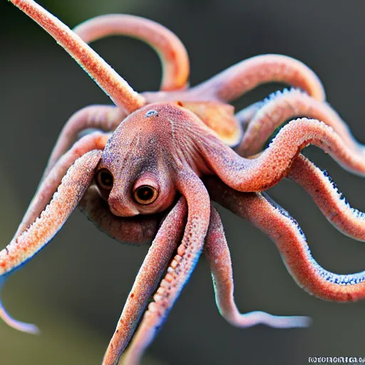 Prompt: an octopus mixed with a spider, professional photography