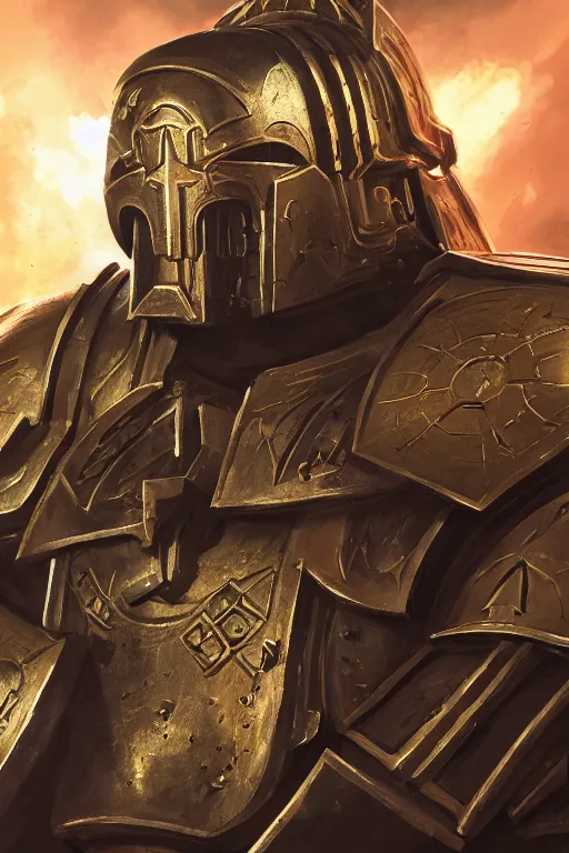 Image similar to armor portrait heros warhammer 4 0 k horus heresy fanart - the primarchs emperor by johannes helgeson animated with vfx concept artist & illustrator global illumination ray tracing hdr fanart arstation zbrush central hardmesh 8 k octane renderer comics stylized