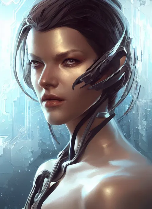 Prompt: android woman, intricate, highly detailed, digital painting, artstation, concept art, sharp focus, art by artgerm and greg rutkowski and android jones