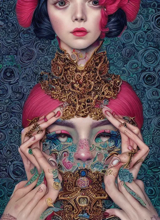 Prompt: fashion portrait :: by Martine Johanna and Chie Yoshii and Kenneth Willardt and Casey Weldon :: ornate, dynamic, particulate, rich colors, intricate, harper's bazaar, elegant, highly detailed, centered, artstation, smooth, sharp focus, octane render, 3d