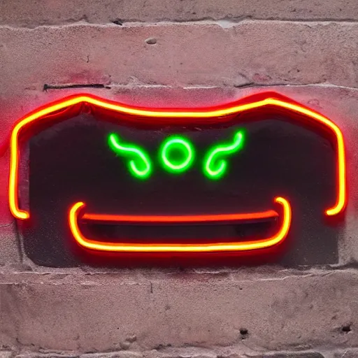Prompt: neon gaming LED porkchops