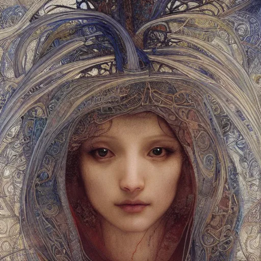 Image similar to disasterpiece experience disciples holy estrangement, by Edgar Maxence and Ross Tran and Michael Whelan and Da Vinci and Caravaggio and J.M.W Turner, metal watercolor intricate line drawings, sacred covenant, mixed techniques, detailed and beautiful face4k resolution