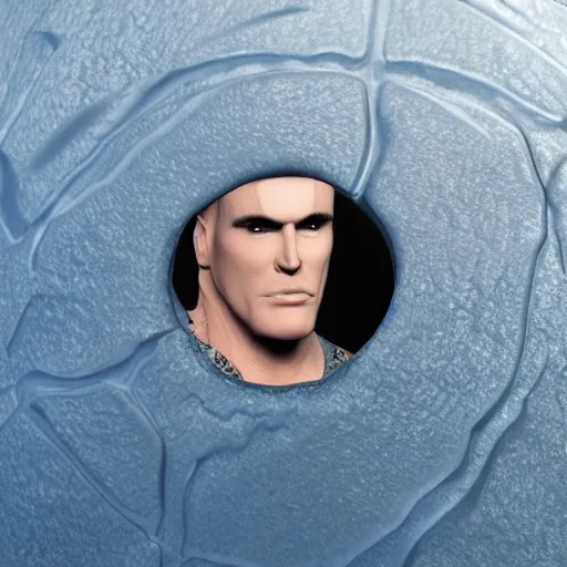 Prompt: vanilla ice, in a ice cube, 8 k, ultra realistic details