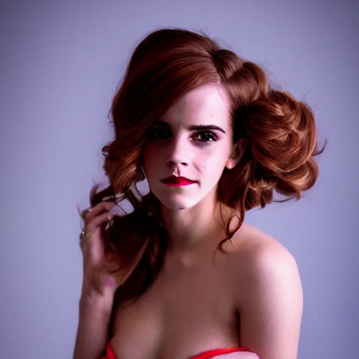 Image similar to Emma Watson as Jessica Rabbit, (EOS 5DS R, f/8, 1/125, modelsociety, symmetric balance)