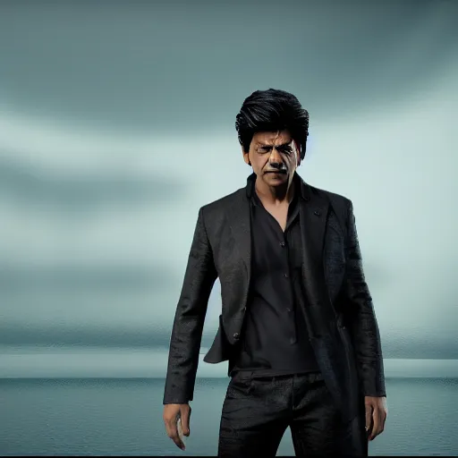 Image similar to shahrukh khan, 8k, cinematic lighting