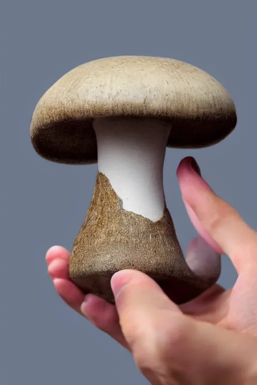 Image similar to photo of an iphone shaped like a mushroom, a mushroom phone model