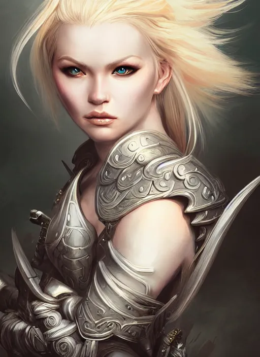 Image similar to blonde combat fairy venizian era, dark fantasy, extremely detailed, sharp focus, portrait, smooth, digital illustration, by rossdraws, frank franzzeta