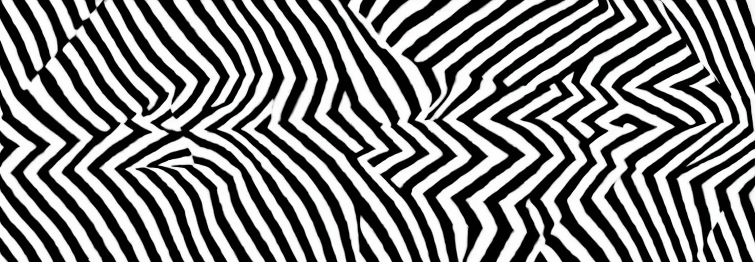 Image similar to black and white checkerboard op art escher abstract shapes