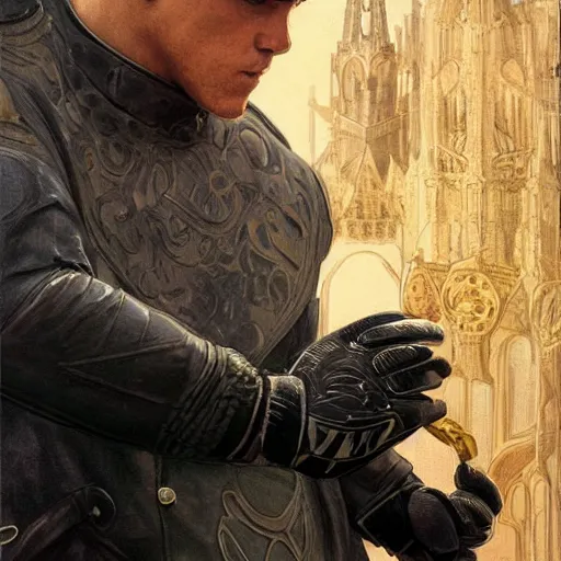 Prompt: Ter Stegen holding a bomb in his gloves, Barcelona and Germany goalkeeper, D&D, fantasy, intricate, elegant, highly detailed, digital painting, artstation, concept art, matte, sharp focus, illustration, art by Artgerm and Greg Rutkowski and Alphonse Mucha