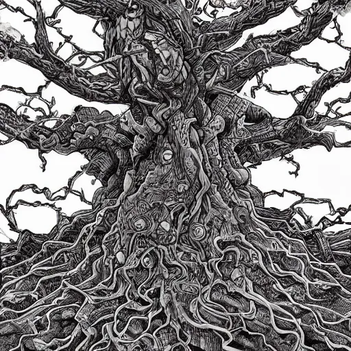 Image similar to Yggdrasil by Choho Aoshima